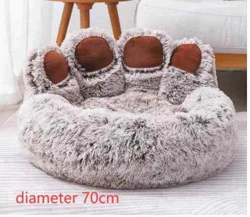 Long Plush Cat Bed providing luxurious comfort for cats