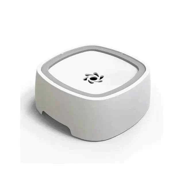 Modern white pet bowl with skid-proof base and dishwasher safe design for dry and wet food