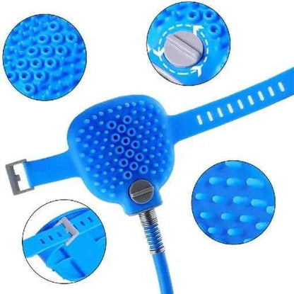 et Shower Sponge for pets, ergonomic quick-drying bath tool for gentle cleaning