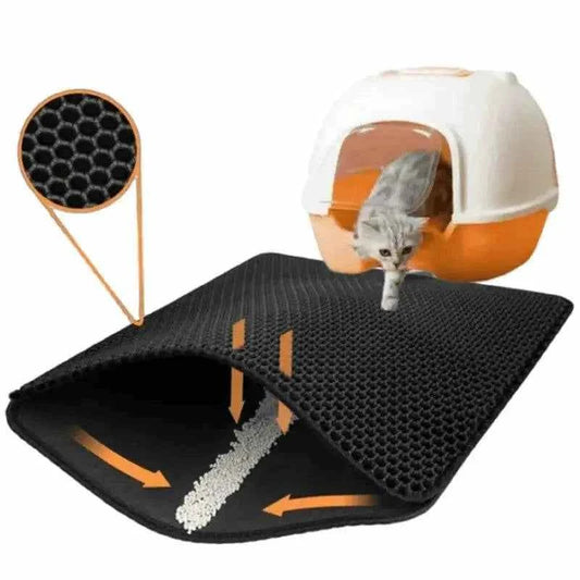 Pet Litter Mat waterproof non-slip design for cats