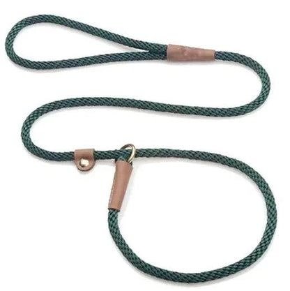 Black Adjustable Slip Lead with comfort grip for dogs